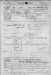 Charles F D fox army record