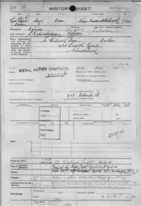 Charles F D fox army record