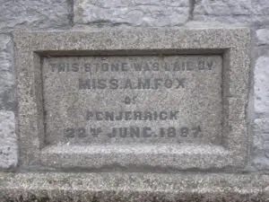 Wellington School AMFoxFoundationStone